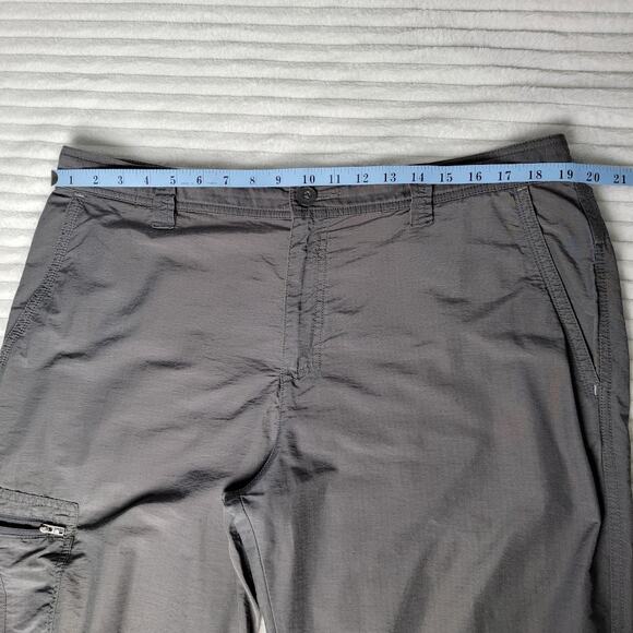 Columbia Pants Men’s 38x30 Gray Hiking Outdoor Cargo Nylon Blend Zip Pocket - Picture 4 of 11